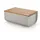 Brotkasten Mattina 34x21cm Warmgrau/Bambus