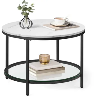 VASAGLE Marmorweiß-Tintenschwarz 110 x 60 x 45 cm