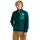 Fleece Mit Durchgehendem Reißverschluss Petrol/Schwarz M