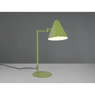 Retro LED Schreibtischlampe Grün mit Schwenkarm, große Nachttischlampe dimmbar