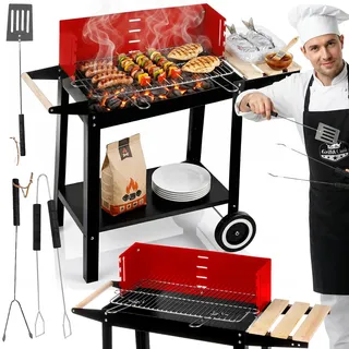 five-star grill&chill Holzkohlegrill schwarz