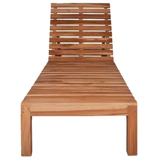 vidaXL Sonnenliege Massivholz Teak - Braun