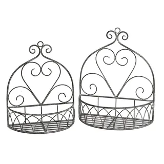 Ambiente Haus Wandregal 37 x 18 x 45 cm Grau