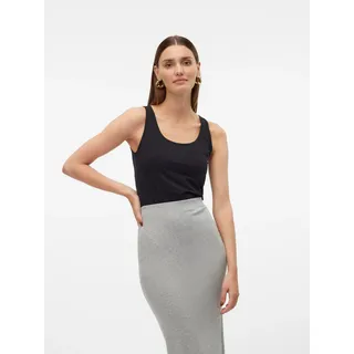 Vero Moda Tanktop VERO MODA "VMLULU LONG TANK TOP JRS GA NOOS", Damen, Gr. XL, schwarz, Jersey, Obermaterial: 95% Baumwolle, 5% Elasthan, unifarben, regular fit normal, Rundhals, Tops Tanktop