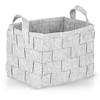 N8WERK Aufbewahrungskorb 35 x 25 x 25 cm 1-tlg. hellgrau