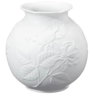 Kaiser Porzellan 14-001-28-3 Vase Rosengarten aus Porzellan, weiß, 15,5 x 15,5 x 14 cm