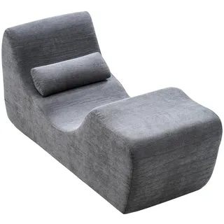Vevor Relaxliege ergonomisch grau 80 x 60 x 200 cm mit Kissen