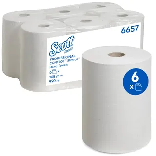 Scott Handtuchrollen SLIMROLL 1-lagig 6 Rollen