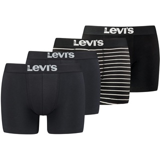 Levi's Levi's® Boxershorts, (Packung, 4er-Pack), mit breitem Logobund Levi's® black / white