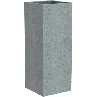 Scheurich C-Cube High 26 x 26 x 70 cm Stony Grey