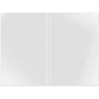 Veloflex 3244500 - Doppelhülle DIN A4, Klemmbinderhülle, Klemmschienenhülle, dokumentenechte PP-Folie, 10 Stück