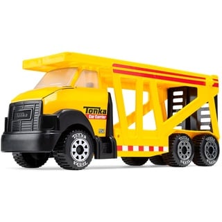 Basic Fun Tonka Steel Classics Autotransporter, kaltgewalzter Stahl, langlebiges Transportspielzeug für drinnen und draußen, fantasievolles, Fahrzeugspiel für Kinder im Alter von 3+ Jahren