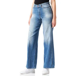 7 For All Mankind Damen JSP0066PMP Jeans, Mid Blue, 31