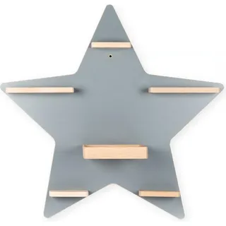 BOARTI Kinderregal Stern grau