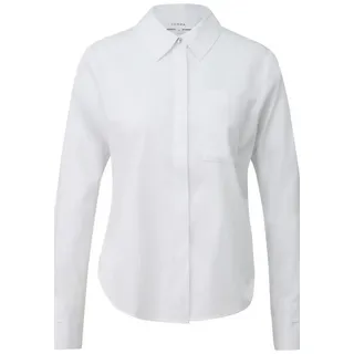 Comma, Comma Hemdbluse mit Tasche, weiß