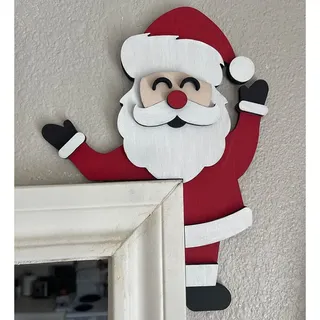 Weihnachten Türaufsatz Urlaub Home Decor Top Türrahmen Eckschild Dekorationen Fenster Wände DIY Handwerk für Weihnachten Party Ornament