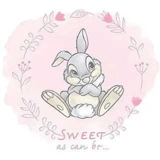 Komar Bild "Klopfer" Disney 1 Stk. tlg. Wandbild zur Dekoration im Kinderzimmer - ohne Rahmen, farbe bild(er): rosa
