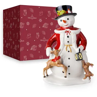 Villeroy & Boch – Christmas Toy's Figurine "Schneemann" Bunt, Figur Weihnachten, Handbemalte Schneemann Figur, Weihnachtsdekorationen, Tischdekoration, Deko Weihnachten, Porzellan