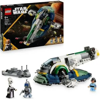 LEGO Star Wars Jango Fetts Schiff, Attacke der Klone, 707 Teile, Bauset für Kinder ab 9 Jahren, 3 Minifiguren - Bunt