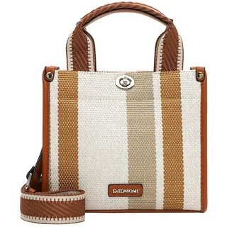 Shopper EMILY & NOAH "Shopper E&N Jasmin", Damen, Gr. B/H/T: 23cm x 20cm x 10,5cm 0, beige (sand 420), Polyester, Taschen Shopper