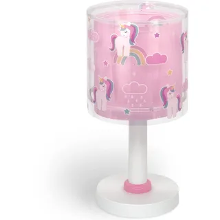 Dalber Kinder Tischlampe Nachttischlampe kinderzimmer Einhörner Tiere Unicorns, Kinderzimmer, Nachttischlampe, 41591, E14, Rosa