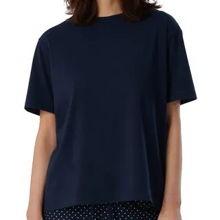 Schiesser Damen Schlafshirt Kurzarm Baumwolle - Mix + Relax