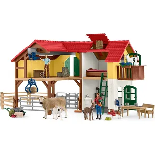 Schleich Farm World Bauernhaus mit Stall und Tieren 42407