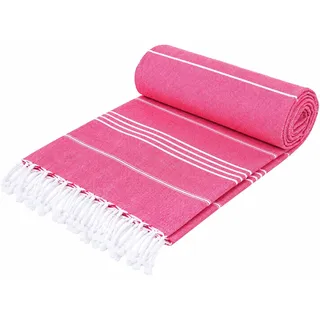 Mon Bijou ® Großes Strandtuch, Saunatuch, 100 x 200 cm XXL, für Damen und Herren, Turntuch, umweltfreundlich, nachhaltig Recycling Baumwolle, Ultraleicht, schnell trocknend