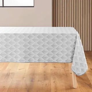 Douceur d'Intérieur Kalini Tischdecke, rechteckig (150 x 240 cm), Grau, bedruckter Polyester