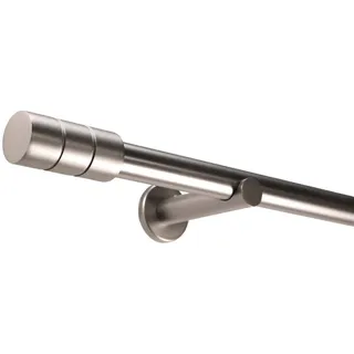 deco-raum Vorhangstange Zylinder 1-läufig Ø 25 mm 300 cm Silber