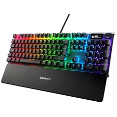 SteelSeries Apex 7 - Mechanische Gaming-Tastatur – OLED Smart Display – Rot Schalter – Nordisch (QWERTY) Layout - Standard