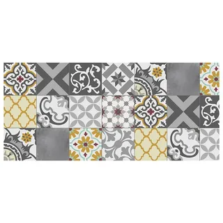 Croma Collection Croma Patch Vinyl Teppich 110x50 Cm - Multicolor - One Size