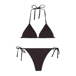 Emporio Armani für Damen. EW000786_AF20241 Bikini Jacquard-Muster braun (XL), Strandbekleidung, Polyester