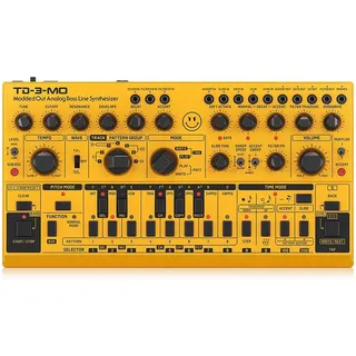 Behringer TD-3-MO-AM "Modded Out" Analog Bass Line Synthesizer mit VCO, MIDI-steuerbarem VCF und Sub-Harmonics Oszillator, kompatibel mit PC und Mac