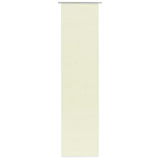 GARDINIA Flächenvorhang Natur-Optik inklusiv Aluminium Unterprofil, von unten einkürzbar, 60 x 245 cm, Sand