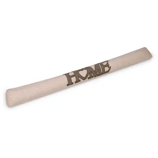 Beautissu Zugluftstopper 100 cm lang Tuuli - 1,1 kg Windstopper als Türvorleger, Haustür Rolle und Kälteschutz Luftstopper - Luftzugstopper Home Zugluft Stopper in Natur