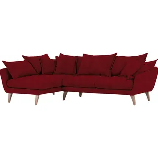 Ambia Home Wohnlandschaft , Rot , Textil , L-Form , 267x170 cm , Stoffauswahl , Wohnzimmer, Sofas & Couches, Wohnlandschaften
