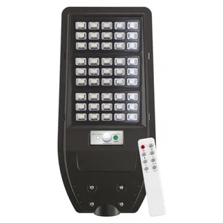 LUXULA Solar Straßenleuchte 100 W 1200 lm inkl. PIR Sensor schwarz