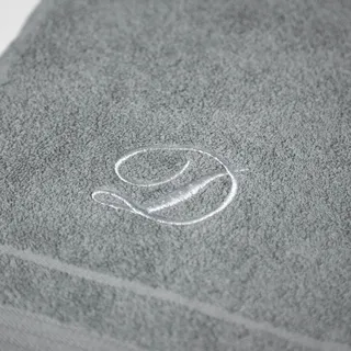 Caleffi Badetuch Bestickt grau aus Baumwolle - 78395