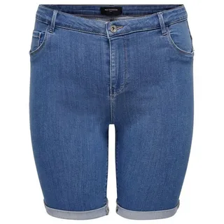 ONLY CARMAKOMA Carthunder Life Reg Long Shorts Blau 44