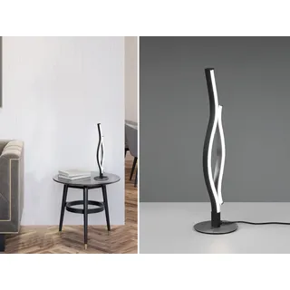 Trio Leuchten - Design Design-Tischleuchte I Tischlampe I Lampe I Leuchte schwarz mit Silber inkl. LED 3-Stufen-Dimmbar in Kelvin - Blaze I Wohnzimmer I Schlafzimmer - Metall Andere - I (nicht austaus - Schwarz