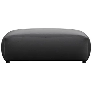 FLEXLUX Pouf »Lucera«, modern & anschmiegsam, Kaltschaum, Stahl-Wellenunterfederung FLEXLUX deep black