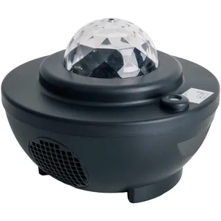 Näve Led-Tischleuchte , Schwarz , Kunststoff , 16.2x13 cm , Farbwechsler, 3 Helligkeitsstufen, Bluetooth-Lautsprecher , Lampen & Leuchten, Leuchtenserien