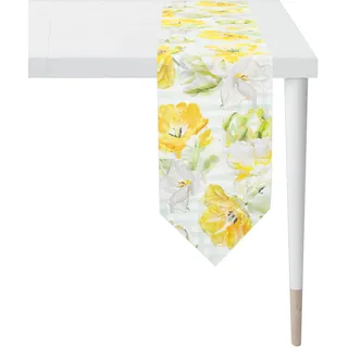 APELT Tischband »6405 SPRINGTIME, Frühjahrsdeko, Frühling« Digitaldruck, gelb