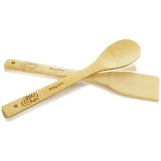 Pfannenwender Kochlöffel Küchenhelfer Bambus Set Rührlöffel 30cm Kochbesteck Holz Küchenbesteck Küchenutensilien umweltfreundlich