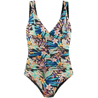 SUNSEEKER Badeanzug Damen schwarz bedruckt Gr.38 Cup C