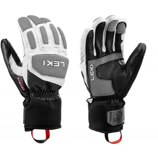 Leki Griffin Pro 3D Handschuhe Skihandschuhe Fingerhandschuhe (weiß-schwarz 7.5)