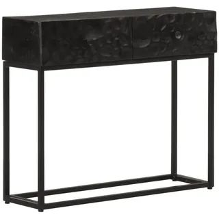 vidaXL Konsolentisch 90x30x76 cm schwarz
