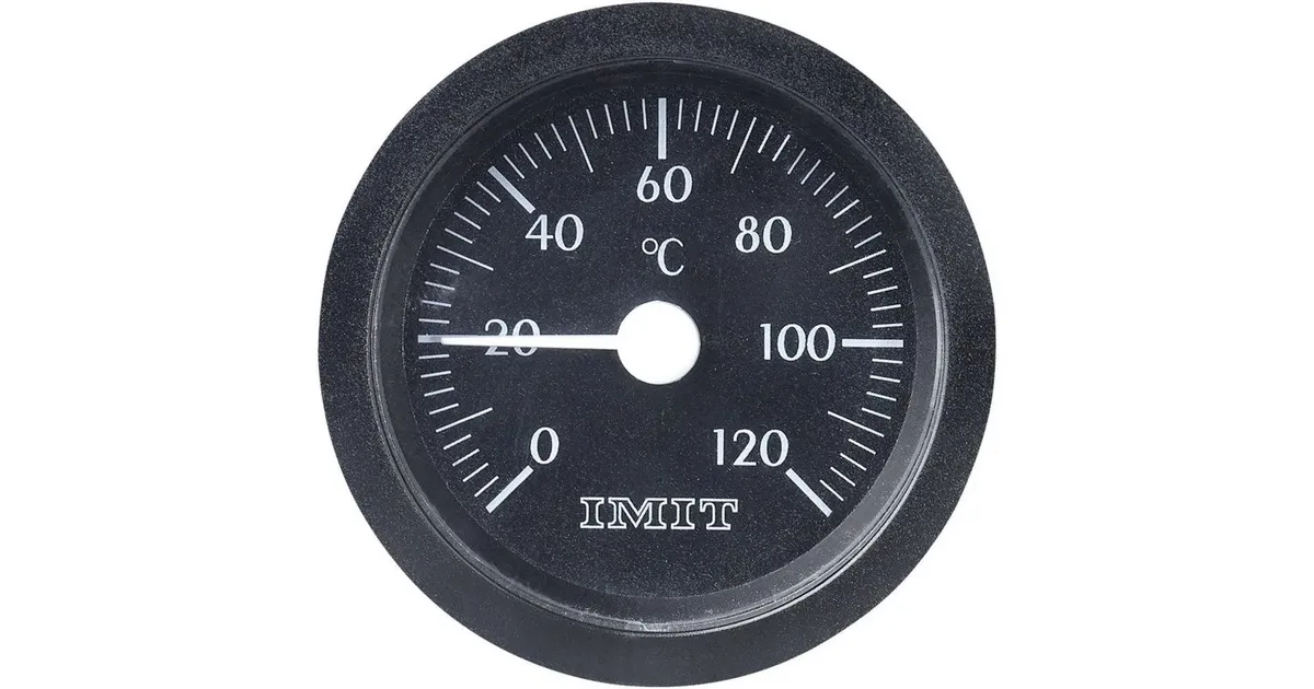 Kapillar-Thermometer 0–120 °C – Mit Messing-Sensor, 100 Cm Kapillare, Ø 5,2 Cm, Für Wasser, Öl & Flüssigkeiten, Fernablesung