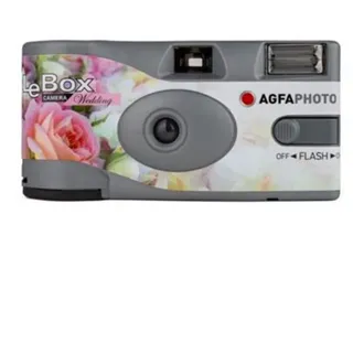 AgfaPhoto LeBox Wedding Einwegkamera, Weiss